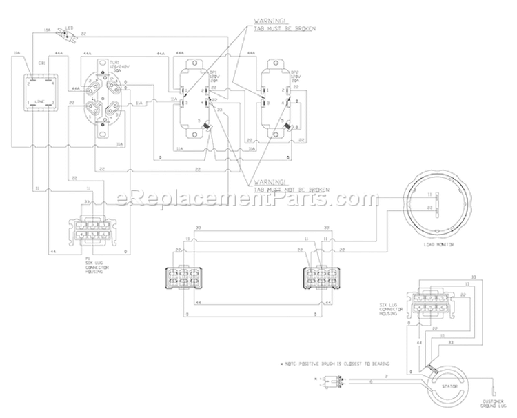 Page F Diagram and Parts List for 030424-0  Briggs and Stratton Generator